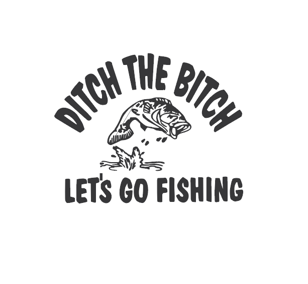 Sticker Auto - Let's Go Fishing