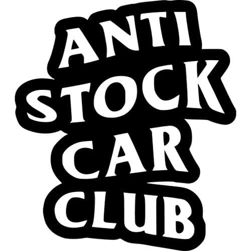 Sticker Auto Anti Stock Car Club diverse