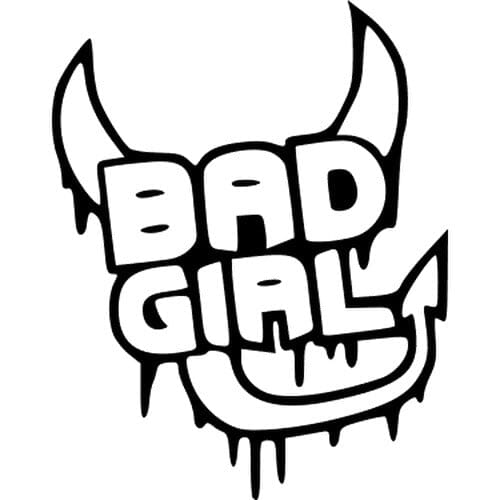 Sticker Auto Bad Girl diverse