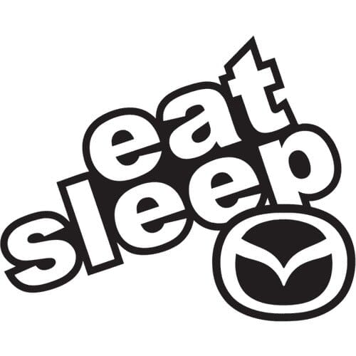 Sticker Auto Eat Sleep Mazda diverse
