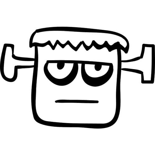 Sticker Auto Frankeinstein diverse