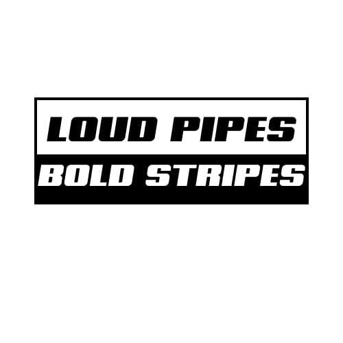 Sticker Auto Loud Pipes Bold Stripes diverse exhaust