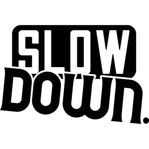 Sticker Auto Slow Down diverse
