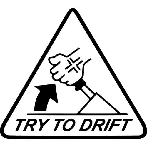 Sticker Auto Try To Drift diverse drift