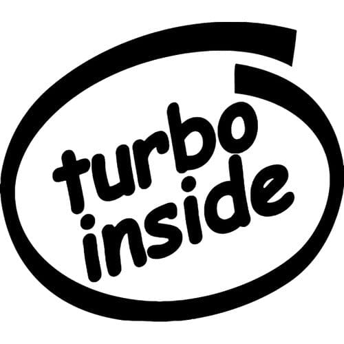 Sticker Auto Turbo Inside diverse exhaust