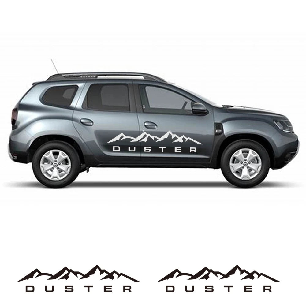 Set 2 Stickere Auto Dacia Duster - Munte dacia diverse