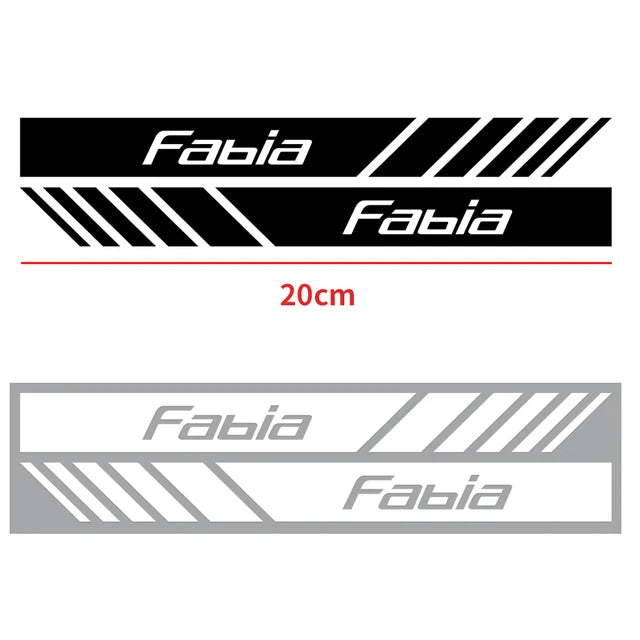 Set 2 x Sticker Auto Skoda - Fabia Oglinzi Banda diverse skoda