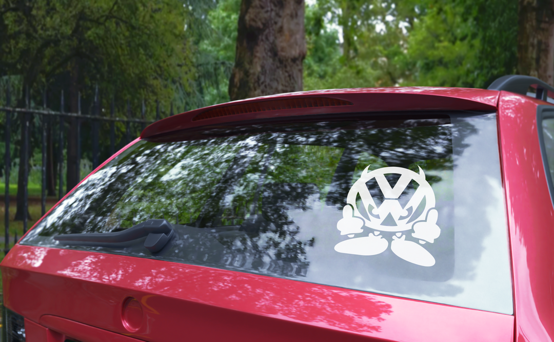 Sticker Auto Volkswagen VW - Middlefinger