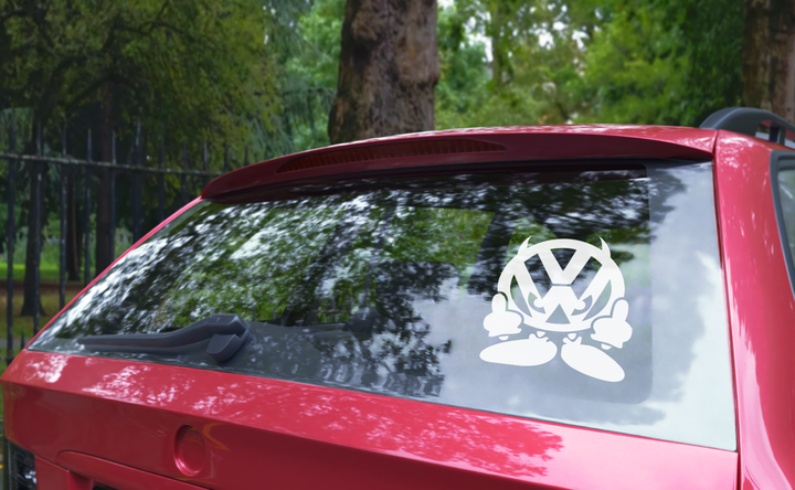 Sticker Auto Volkswagen VW - Middlefinger