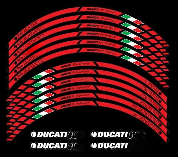 Stickere Moto - Autocolante Ducati 996 Jante ducatimoto moto