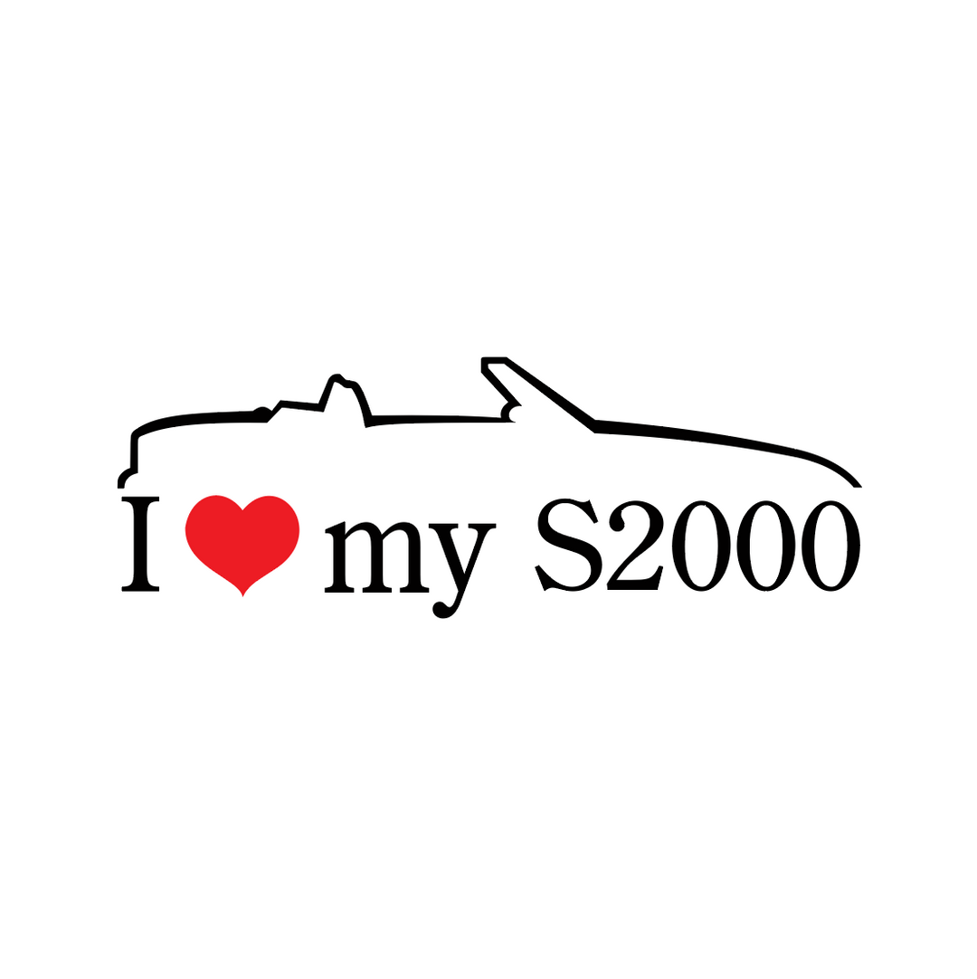 Sticker Auto - Honda I Love My S2000 diverse honda jdm