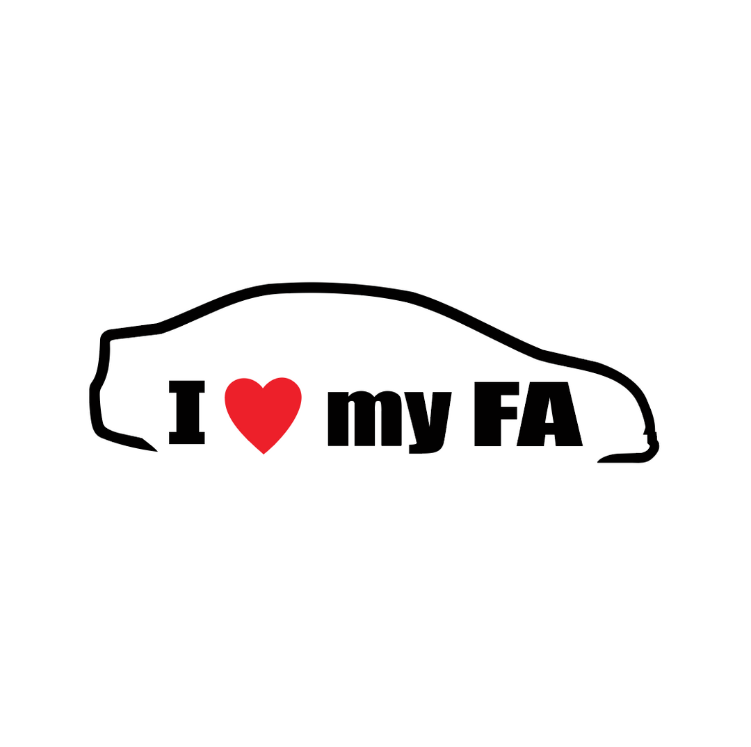 Sticker Auto - Honda I Love My FA diverse honda jdm