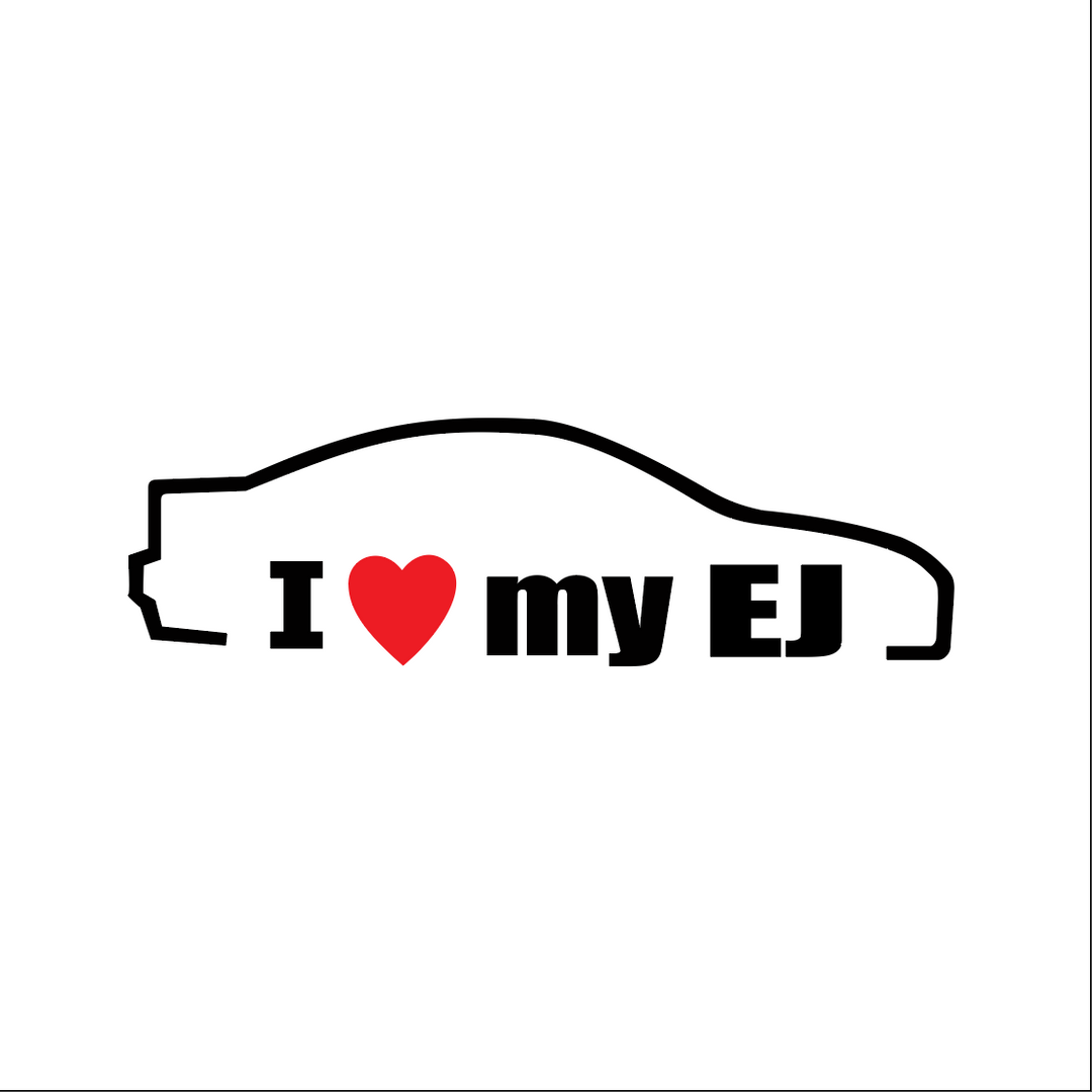 Sticker Auto - Honda I Love My EJ diverse honda jdm