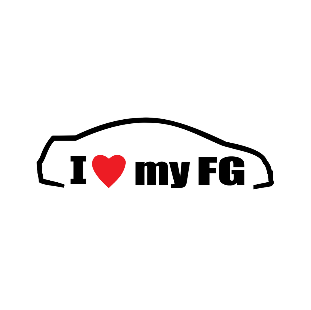 Sticker Auto - Honda I Love My FG diverse honda jdm