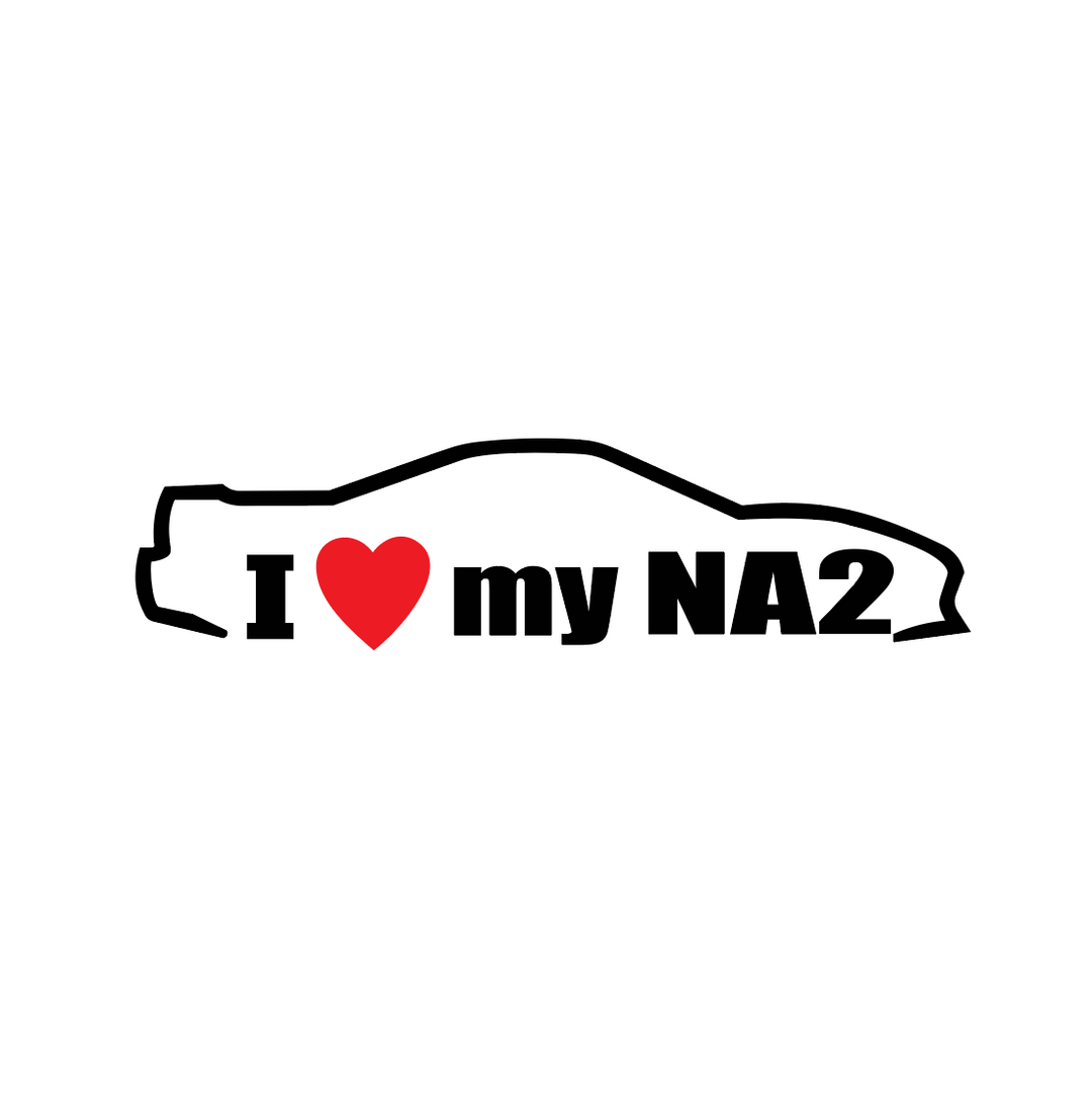 Sticker Auto - Honda I Love My NA2 diverse honda jdm