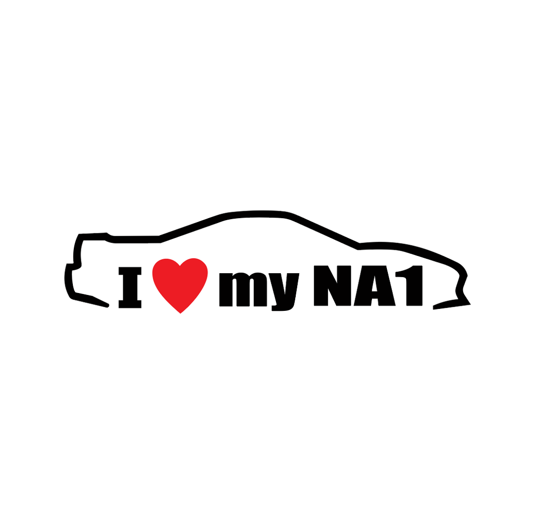 Sticker Auto - Honda I Love My NA1 diverse honda jdm