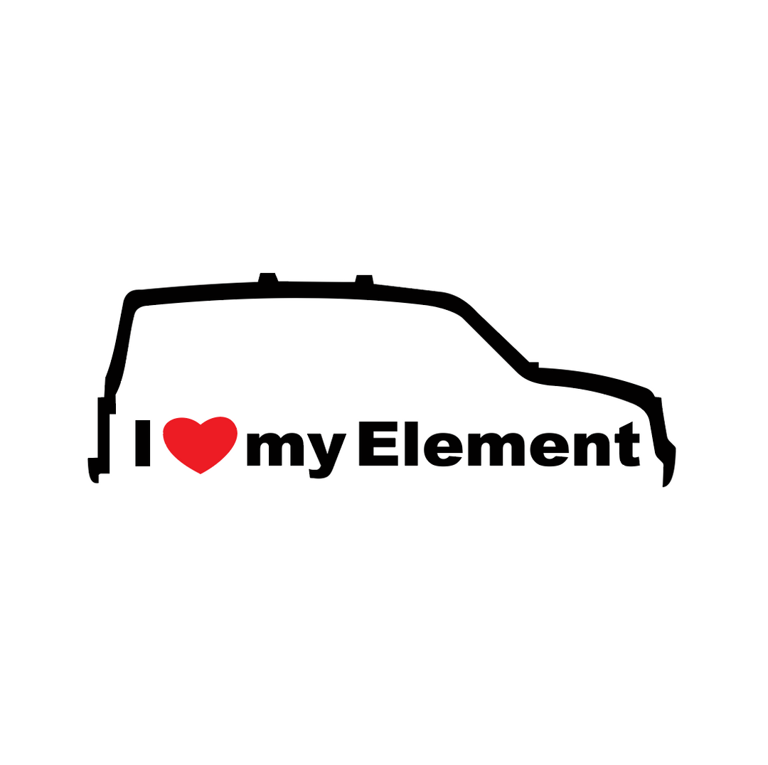 Sticker Auto - Honda I Love My ELEMENT diverse honda jdm