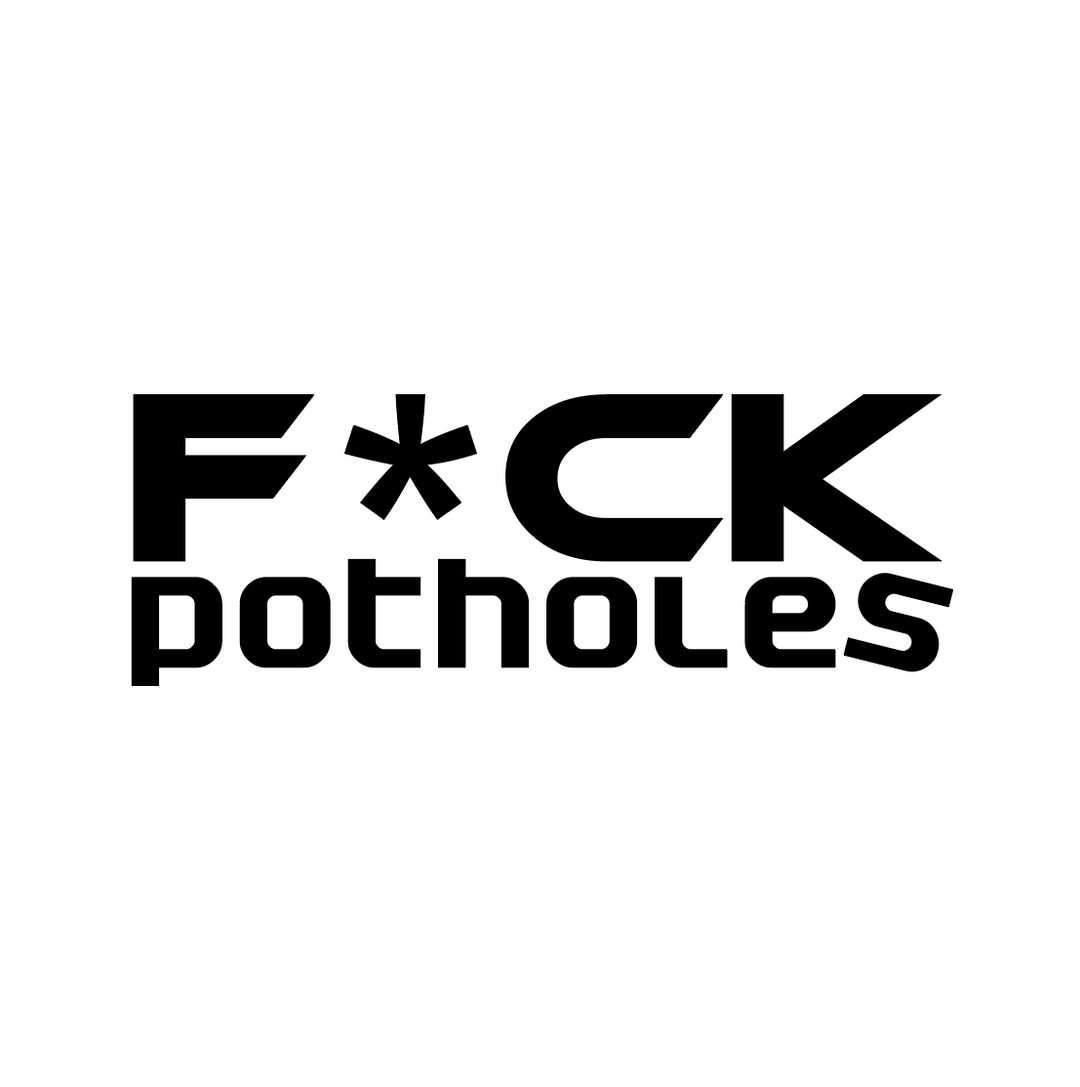 Sticker Auto - F*ck Potholes diverse