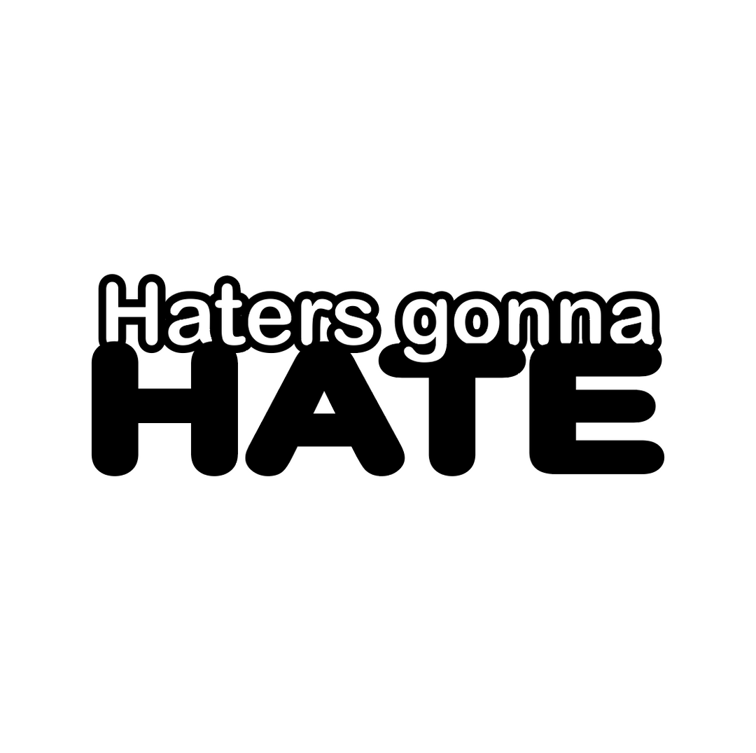 Sticker Auto - Haters Gonna Hate diverse