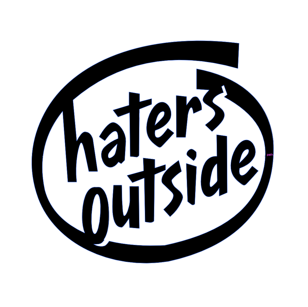 Sticker Auto - Hater Outside diverse funny