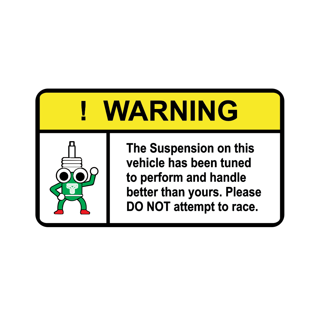 Sticker Auto - Warning Suspension diverse funny printate