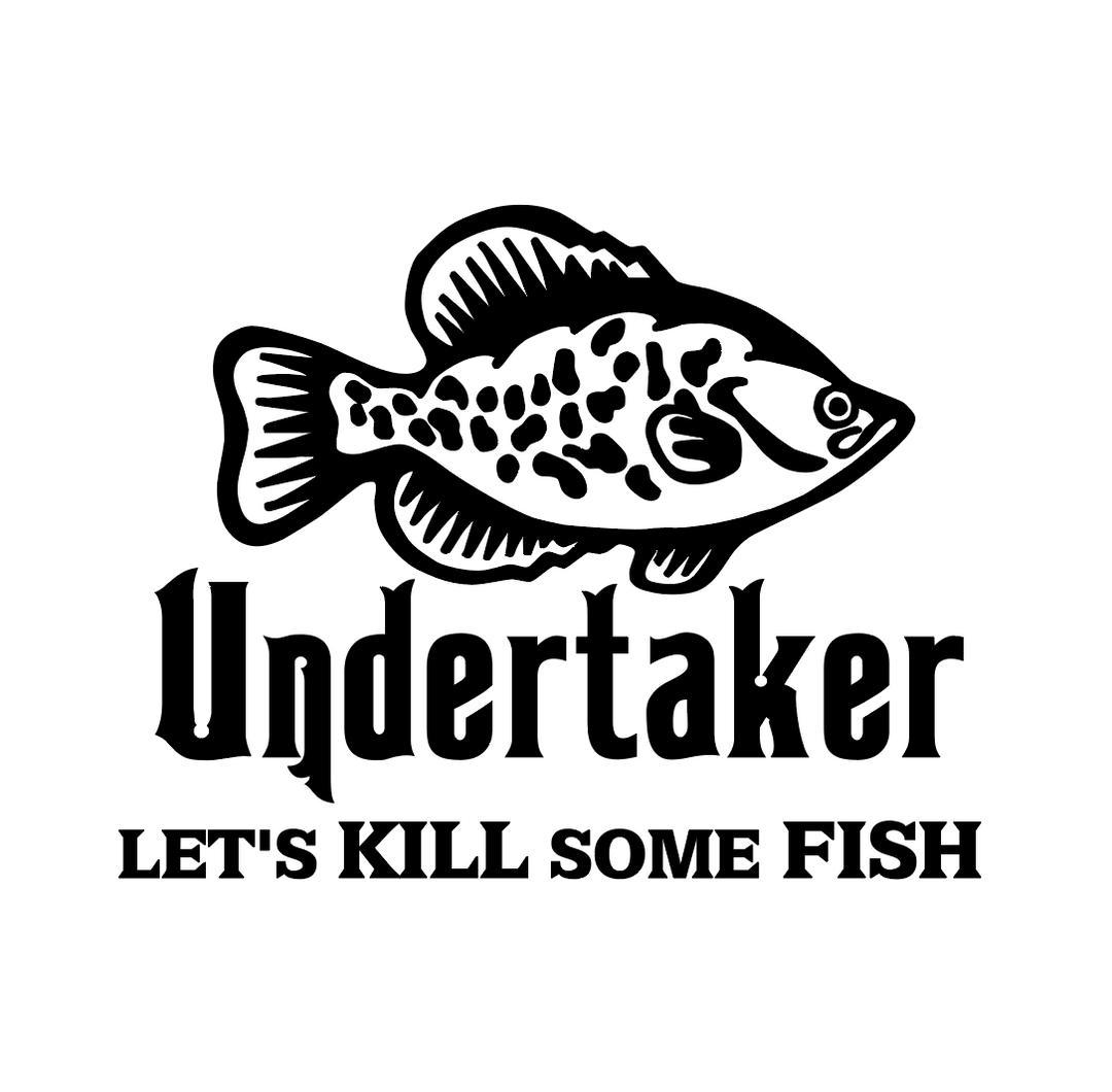 Sticker Auto - Undertaker Let's Kill Some Fish peste