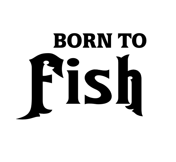 Sticker Auto - Born To Fish Versiunea 2 peste