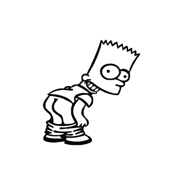 Sticker Auto - Bart Simpson