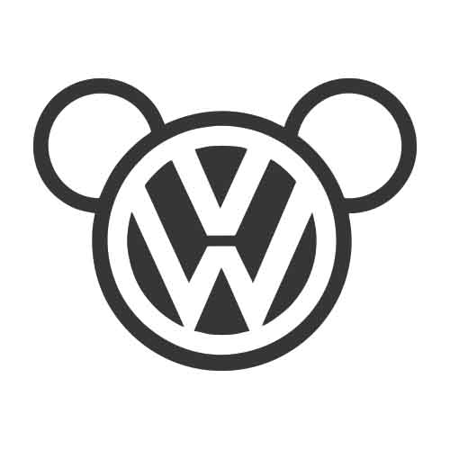 Sticker Auto - Volkswagen Mickey Mouse diverse volkswagen