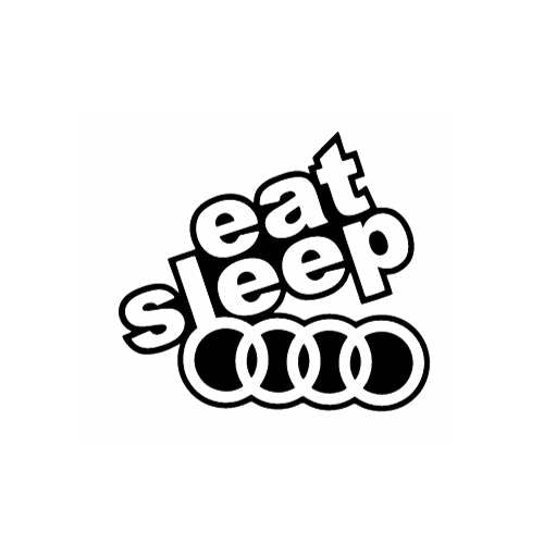 Sticker Auto Eat Sleep Audi