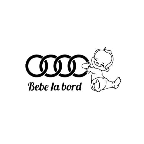 Sticker Auto Audi - Bebe La Bord audi baby-on-board diverse