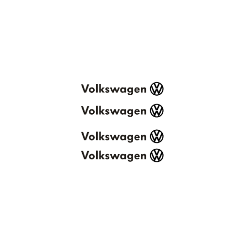 Set 4 Stickere Manere Volkswagen