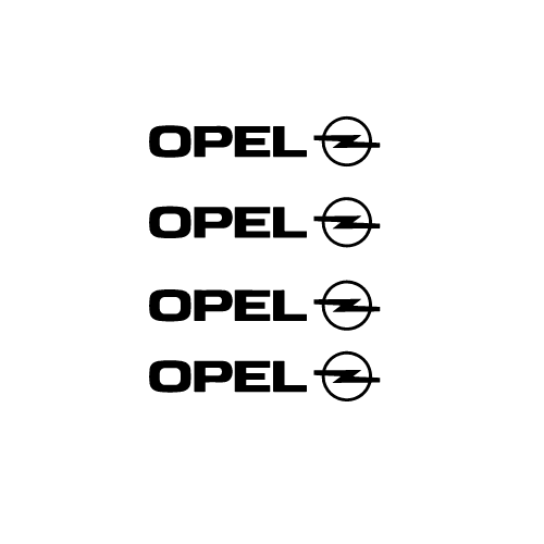 Set 4 Stickere Manere Opel
