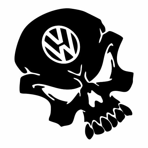 Sticker Auto Volkswagen - Craniu Varianta 3 diverse volkswagen