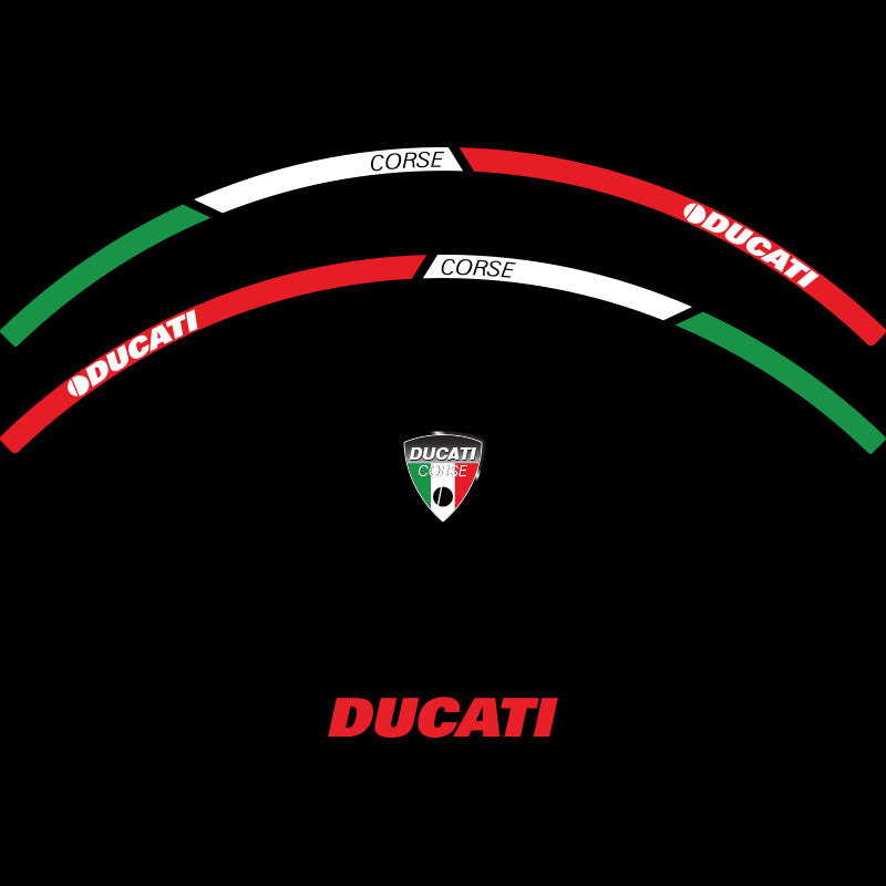 Stickere Moto - Autocolante Ducati Corse Jante ducatimoto moto