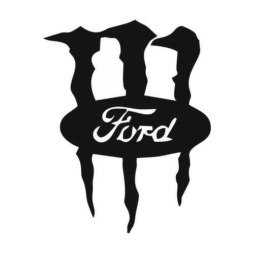 Sticker Auto Ford - Monster diverse ford