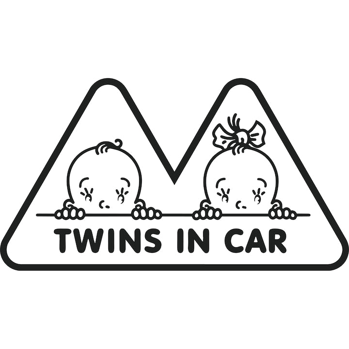 Sticker Auto - Twins On Board baby-on-board diverse