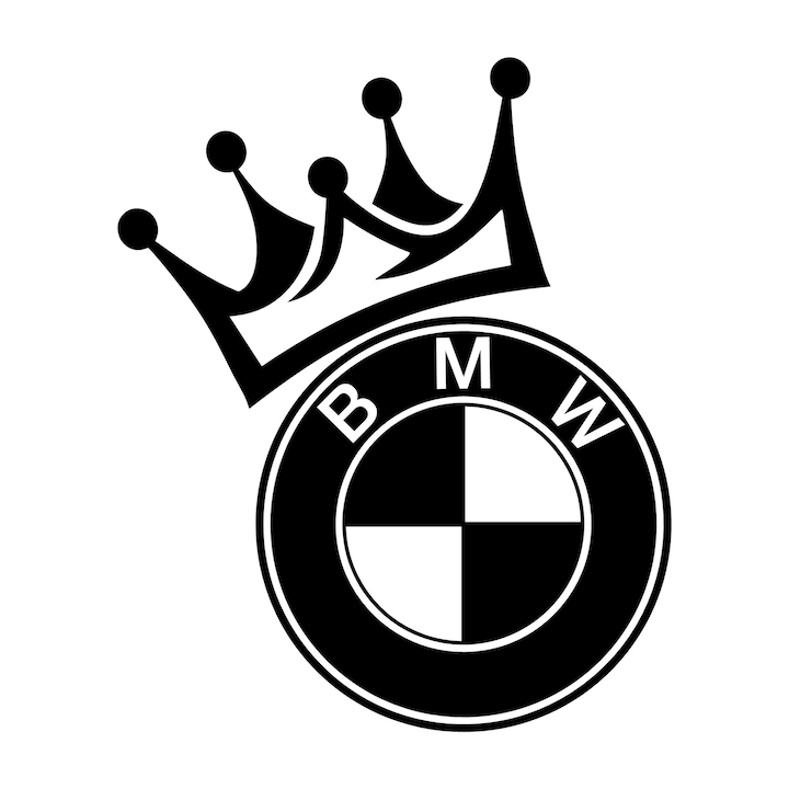 Sticker Auto BMW - KING