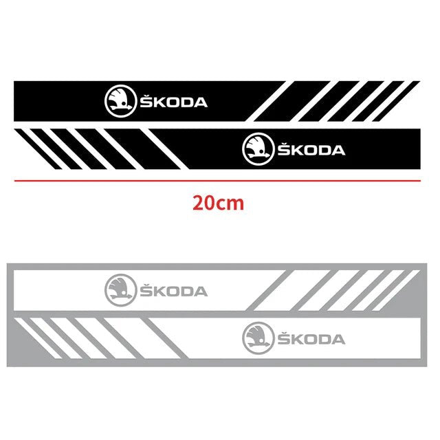 Set 2 x Sticker Auto Skoda - Oglinzi Banda diverse skoda