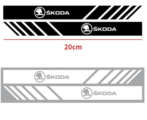 Set 2 x Sticker Auto Skoda - Rapid Oglinzi Banda diverse skoda