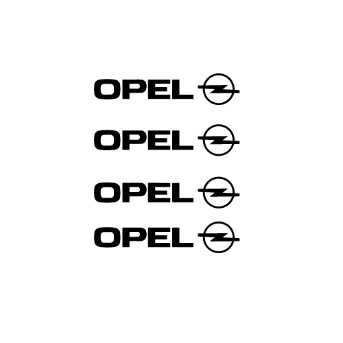 Set 4 Stickere Auto Manere Opel manere-usi opel