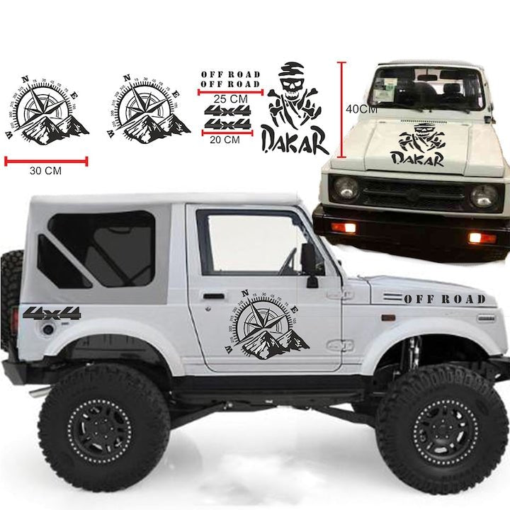 Set Stickere Auto Off Road Dakar - 4x4 4x4 off-road set