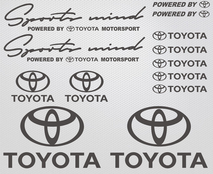 Set Stickere Auto Toyota diverse toyota