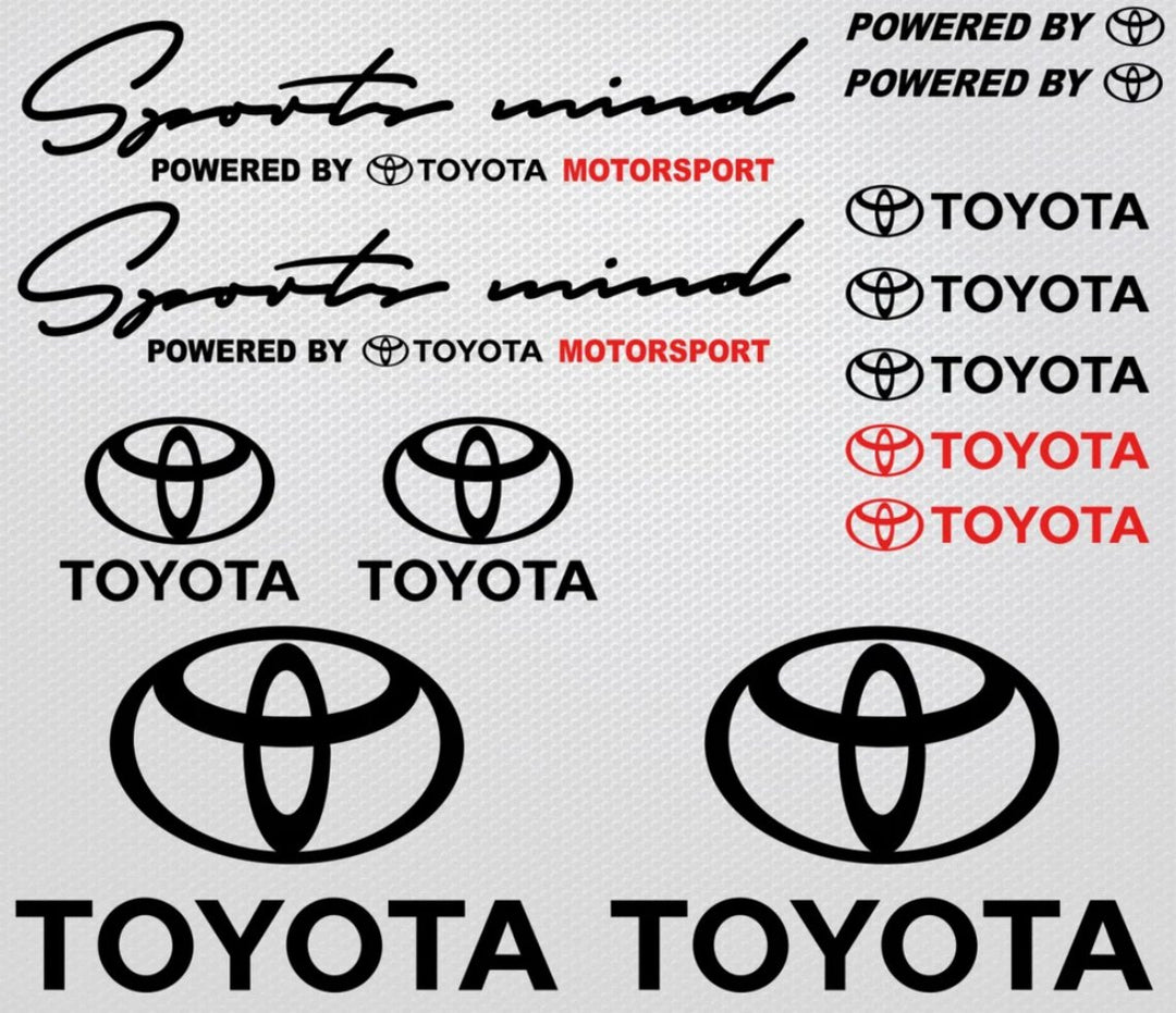 Set Stickere Auto Toyota diverse toyota