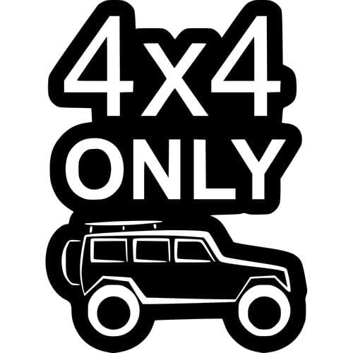 stickere auto Sticker Auto 4x4 Only