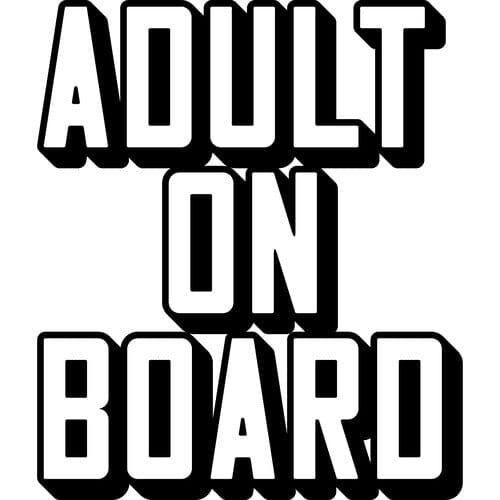 Sticker Auto Adult on Board baby-on-board diverse