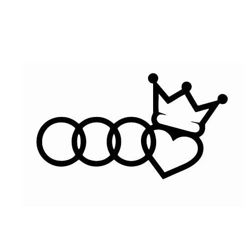 Sticker Auto Audi Coroana audi diverse