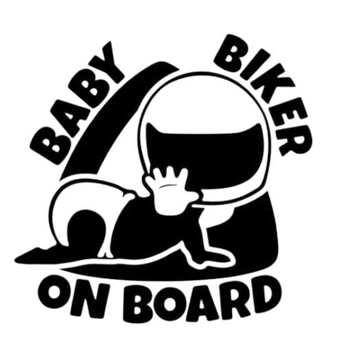 Sticker Auto Baby Bike On Board baby-on-board bike