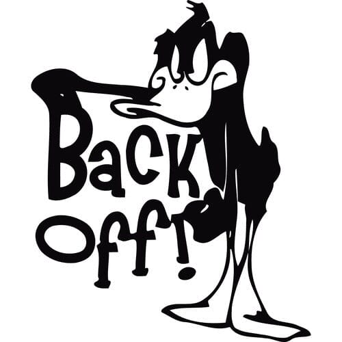 Sticker auto Back off - Daffy Duck back-off diverse