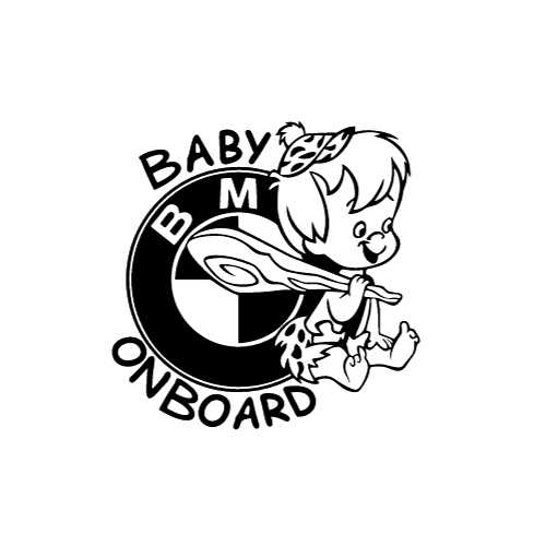 Sticker Auto BMW Baby On Board - 3 baby-on-board bmw diverse